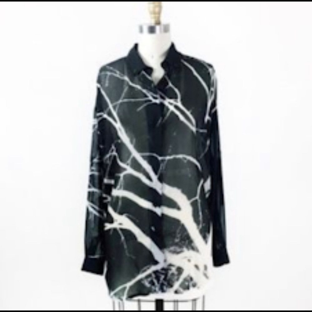RACHEL Rachel Roy Oversized Button Down Shirt